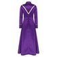 Women Pastor Robe Cassocks Long Sleeve Cross Print Priest Vestment Church Choir Gown Halloween Catholic Clergy Cosplay Costume