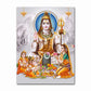 India Hindu Golden Ganesha Temple Poster Shiva Parvati Painting Canvas Prints Elephant God Religion Picture Room Hoom Wall Decor