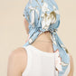 Muslim Fashion Print Hijab Turban Hats Long Tail Head Wraps Elastic Hijab Hats Breathable Chemo Cap For Women Girls