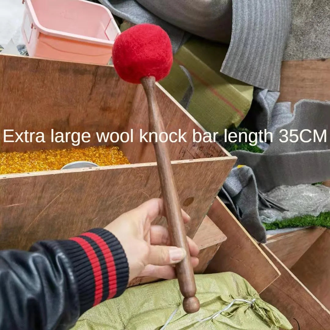 Handmade Tibetan Singing Bowl with Leather Stick, Buddhist Meditation, Sound Bowl, Knocking Hammer, Grinding Rod, Dropship