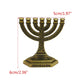 12 Tribes of Israel Menorah Jewish 7 Branch  Holder Jerusalem Temple Candlestick Religious Candelabra for Church 87HA