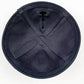 1pc Judaical Kippah with Embroidery Of Fire for Men Yamaka Hat Black White 18cm