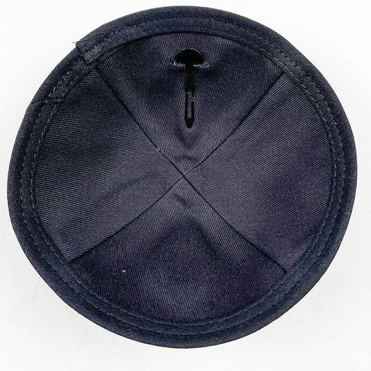 1pc Judaical Kippah with Embroidery Of Fire for Men Yamaka Hat Black White 18cm