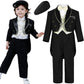 Baptism Outfit for Boys Kids Tuxedo Baby Christening Suit Toddler Wedding Ceremony Blessing Clothes Infant Winter Formal Set