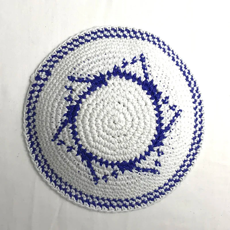 Jewish Kippa 17cm Knitted Kippah Yarmulke Skullcap