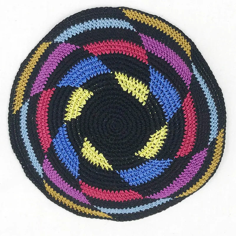 Jewish Kippa 17cm Knitted Kippah Yarmulke Skullcap