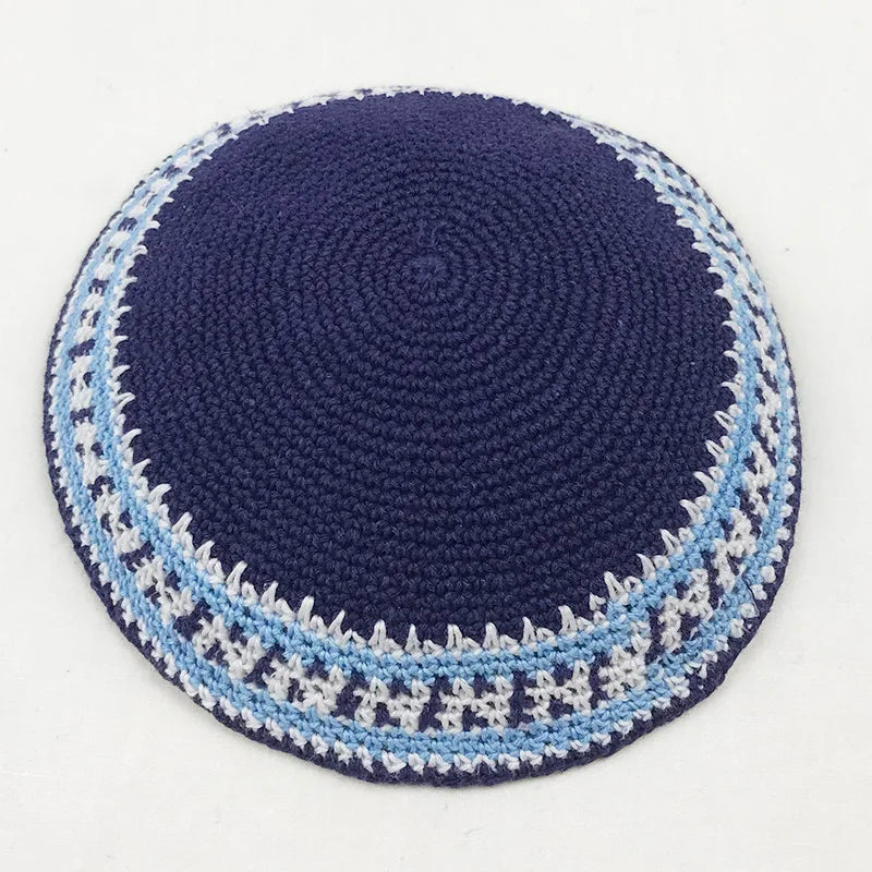 Jewish Kippa 17cm Knitted Kippah Yarmulke Skullcap