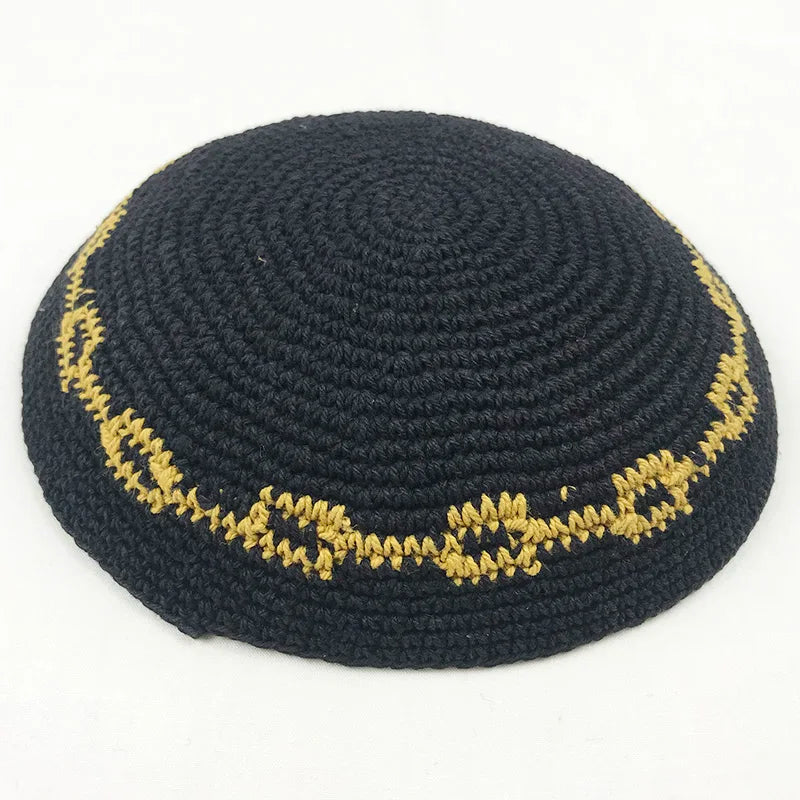 Jewish Kippa 17cm Knitted Kippah Yarmulke Skullcap